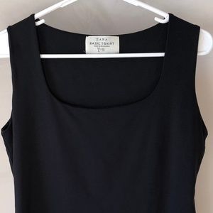 Zara Tops - Zara Basics Black Sleeveless Top Size Large Zara Tops - Zara Basics Black Sleeveless Top Size Large
